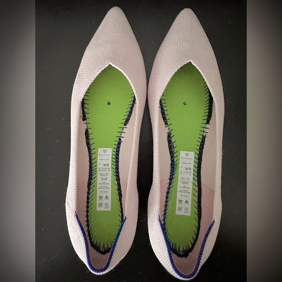 Rothy’s The Point Flats Size 9 Blush Pink - Picture 2 of 4